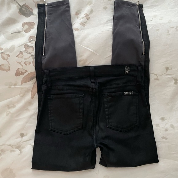 7FAM Micro Suede/Coated Pants - Picture 4 of 6